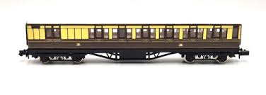 0634SH N Gauge GWR 57' Mainline Brake Coach (image for) 0634SH N Gauge GWR 57' Mainline Brake Coach