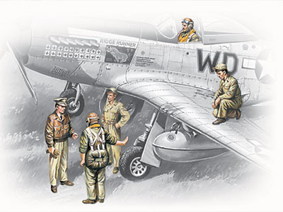 USAAF Pilots and Ground Personnel (image for) USAAF Pilots and Ground Personnel