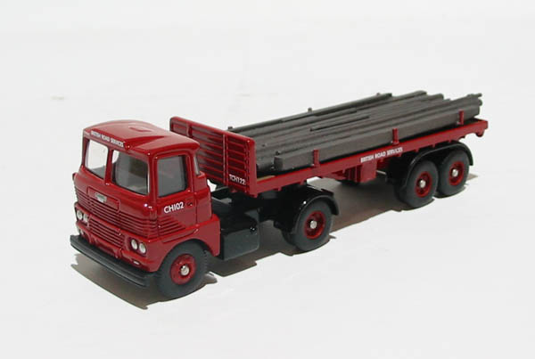 DG175007 Scammell Handyman with flatbed trailer with steel load (image for) DG175007 Scammell Handyman with flatbed trailer with steel load