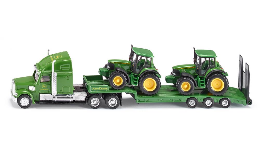 1837 Low Loader with John Deere tractors (image for) 1837 Low Loader with John Deere tractors