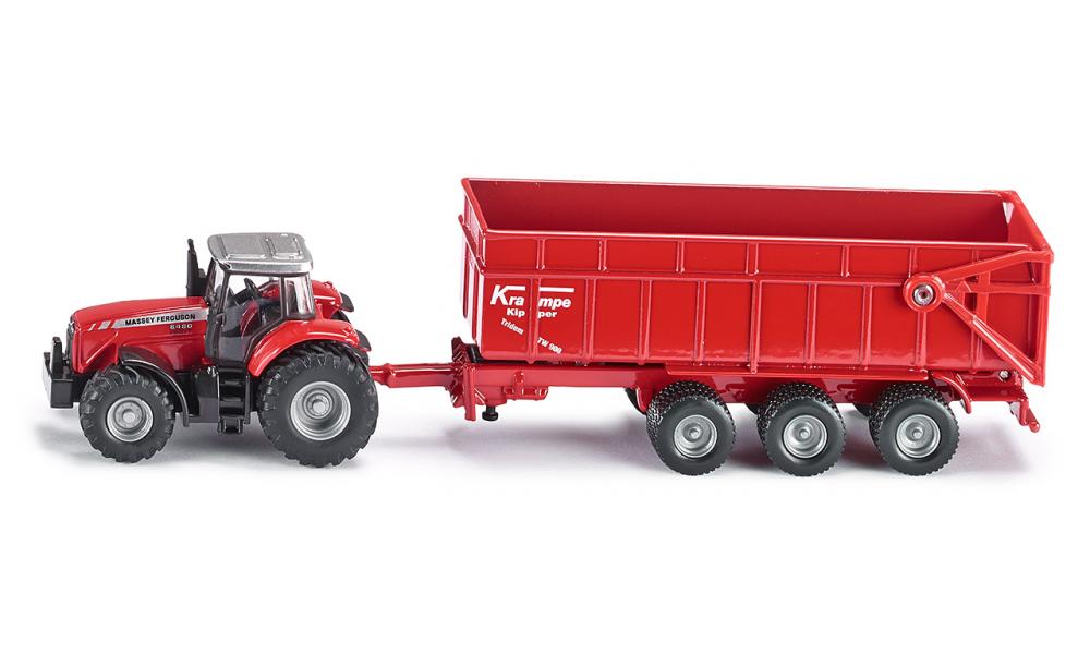 1844 Massey Ferguson tractor with trailer (image for) 1844 Massey Ferguson tractor with trailer
