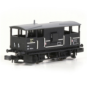 E87541 BR 20T 'Shark' Ballast Plough Brake Van BR Black (image for) E87541 BR 20T 'Shark' Ballast Plough Brake Van BR Black