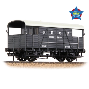 38-915 SE&CR 25T 'Dance Hall' Brake Van SE&CR Grey (image for) 38-915 SE&CR 25T 'Dance Hall' Brake Van SE&CR Grey