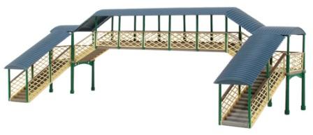 248 N GAUGE Modular Covered Footbridge (image for) 248 N GAUGE Modular Covered Footbridge