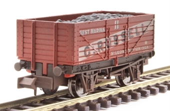 2F-071-081 7 PLANK WAGON G RUSSELL 11 WEATHERED (image for) 2F-071-081 7 PLANK WAGON G RUSSELL 11 WEATHERED