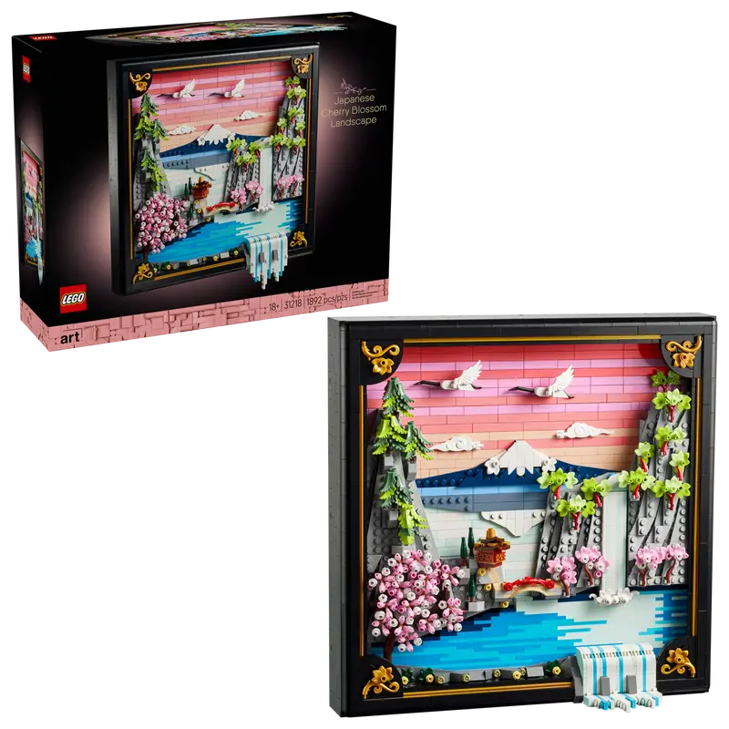 31218 Japanese Cherry Blossom Landscape (image for) 31218 Japanese Cherry Blossom Landscape