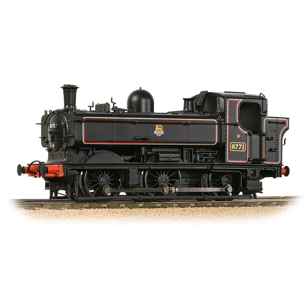 32-205A Class 8750 pannier 0-6-0PT 8771 in BR lined black (image for) 32-205A Class 8750 pannier 0-6-0PT 8771 in BR lined black