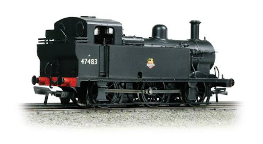 32-230 Class 3F Fowler Jinty 0-6-0 tank 47483 in BR black (image for) 32-230 Class 3F Fowler Jinty 0-6-0 tank 47483 in BR black