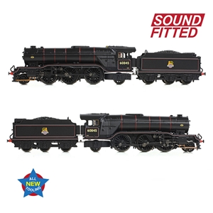 372-612SF LNER V2 60845 BR Lined Black (Early Emblem) (image for) 372-612SF LNER V2 60845 BR Lined Black (Early Emblem)