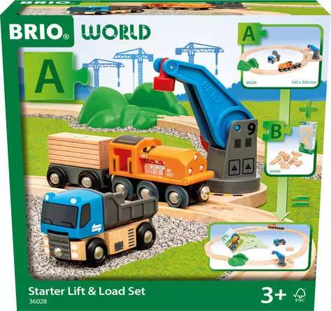 36028 BRIO World Train Set Starter Lift & Load Set (image for) 36028 BRIO World Train Set Starter Lift & Load Set