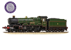 372-035 GWR 'Castle' 4082 Windsor Castle Lined Green Shirtbutton (image for) 372-035 GWR 'Castle' 4082 Windsor Castle Lined Green Shirtbutton