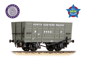 373-375 NER P7 Coal Hopper North Eastern Railway Grey (ND) (image for) 373-375 NER P7 Coal Hopper North Eastern Railway Grey (ND)