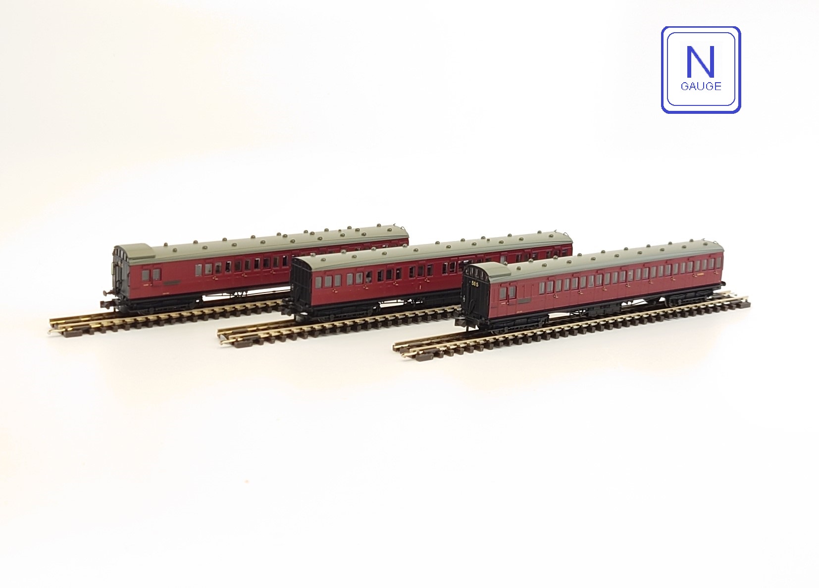 374-912 Set of 3 Birdcage Coaches BR (image for) 374-912 Set of 3 Birdcage Coaches BR