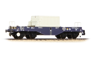 377-803 BR FNA Nuclear Flask Wagon with Flat Floor DRS Blue (image for) 377-803 BR FNA Nuclear Flask Wagon with Flat Floor DRS Blue