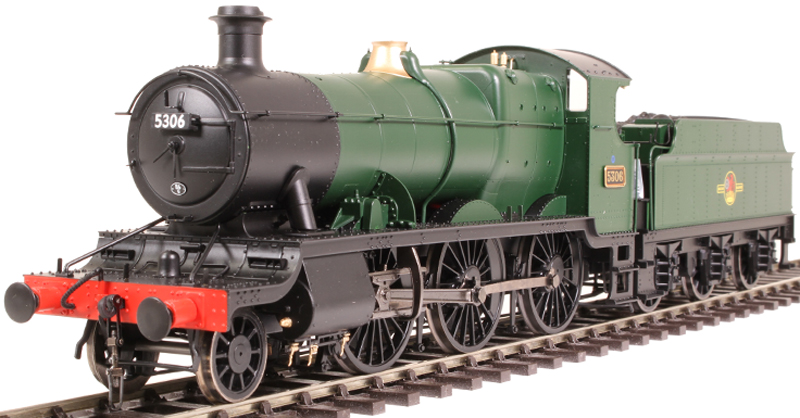 4313 Class 43xx Mogul 2-6-0 5306 in BR unlined green with l/c (image for) 4313 Class 43xx Mogul 2-6-0 5306 in BR unlined green with l/c
