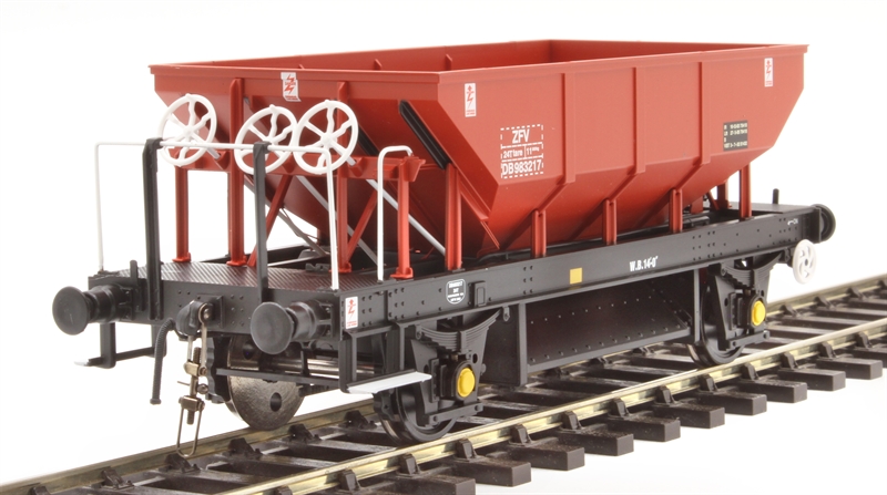 4383 Dogfish ZFV ballast hopper in BR gulf red - DB983217 (image for) 4383 Dogfish ZFV ballast hopper in BR gulf red - DB983217