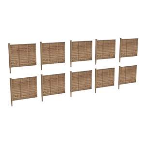 44-0505 6ft Garden Fencing (x10) (image for) 44-0505 6ft Garden Fencing (x10)