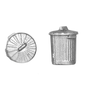 44-522 Old Style Domestic Dustbins (x10) (image for) 44-522 Old Style Domestic Dustbins (x10)