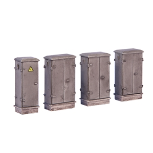 44-560 Lineside Cabinets (x4) (image for) 44-560 Lineside Cabinets (x4)