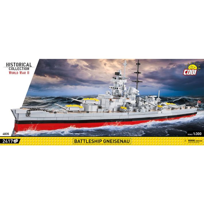 4835 Battleship Gneisenau 1/300 scale (image for) 4835 Battleship Gneisenau 1/300 scale