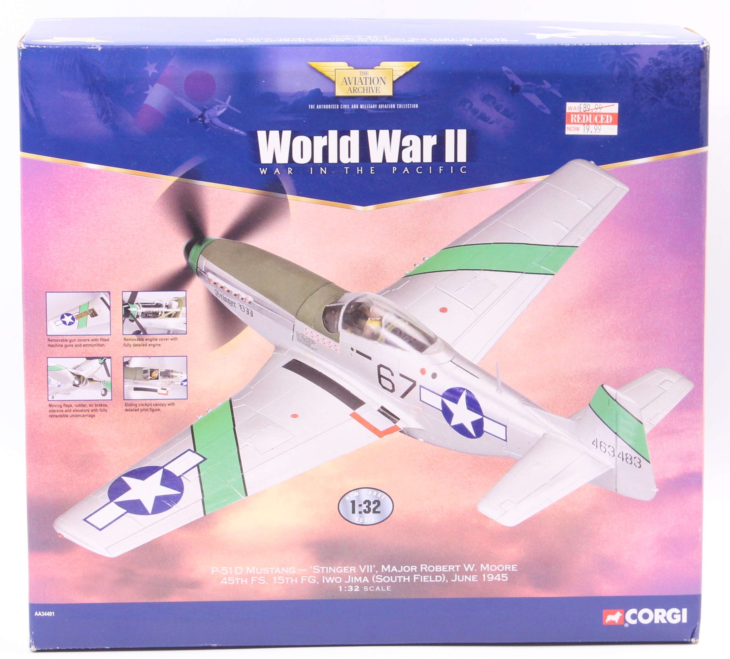 AA34401.(N) North American P-51D Mustang Stinger VII 1/32 (image for) AA34401.(N) North American P-51D Mustang Stinger VII 1/32