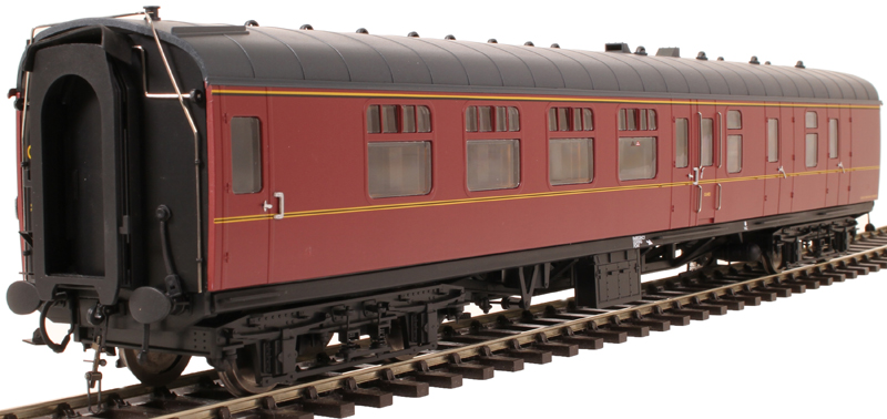 4921 Mk1 BSK brake second corridor in BR maroon - unnumbered (image for) 4921 Mk1 BSK brake second corridor in BR maroon - unnumbered