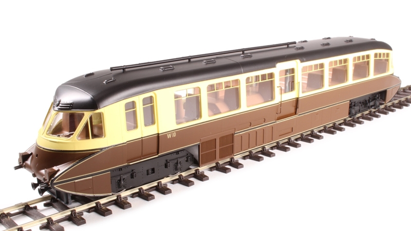 4D-011-002 Streamlined railcar W10 in BR lined chocolate & cream (image for) 4D-011-002 Streamlined railcar W10 in BR lined chocolate & cream
