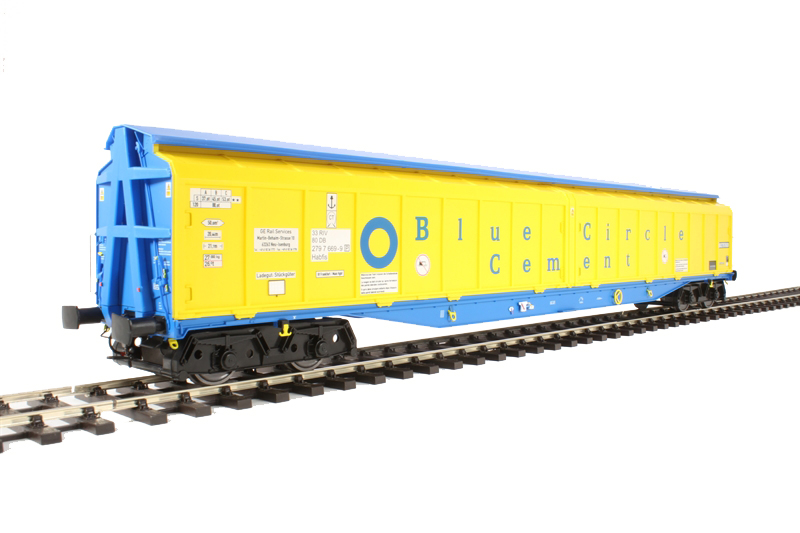 5054 Bogie covered IWB Cargowaggon 2797669 - Blue Circle Cement (image for) 5054 Bogie covered IWB Cargowaggon 2797669 - Blue Circle Cement