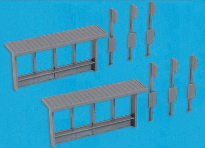 5192 Bus Stops (2) & Signs (6) (image for) 5192 Bus Stops (2) & Signs (6)
