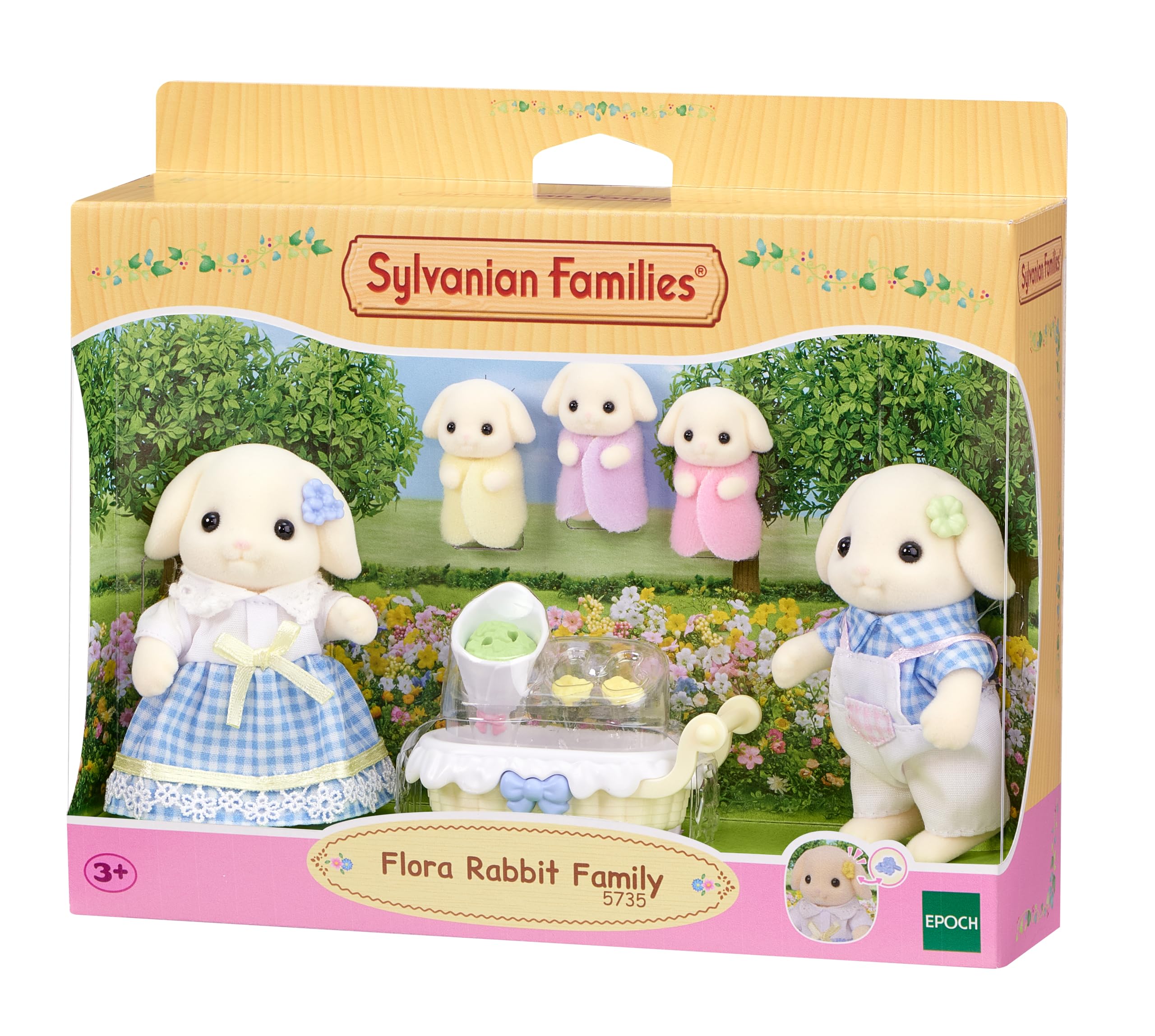 5735 Flora Rabbit Family (image for) 5735 Flora Rabbit Family