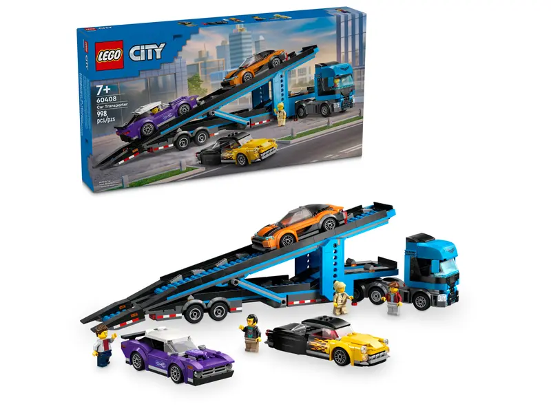 60408 Car Transporter Truck with Sports Cars (image for) 60408 Car Transporter Truck with Sports Cars
