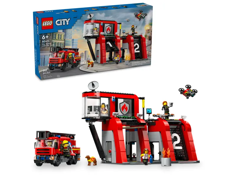 60414 Fire Station with Fire Truck (image for) 60414 Fire Station with Fire Truck