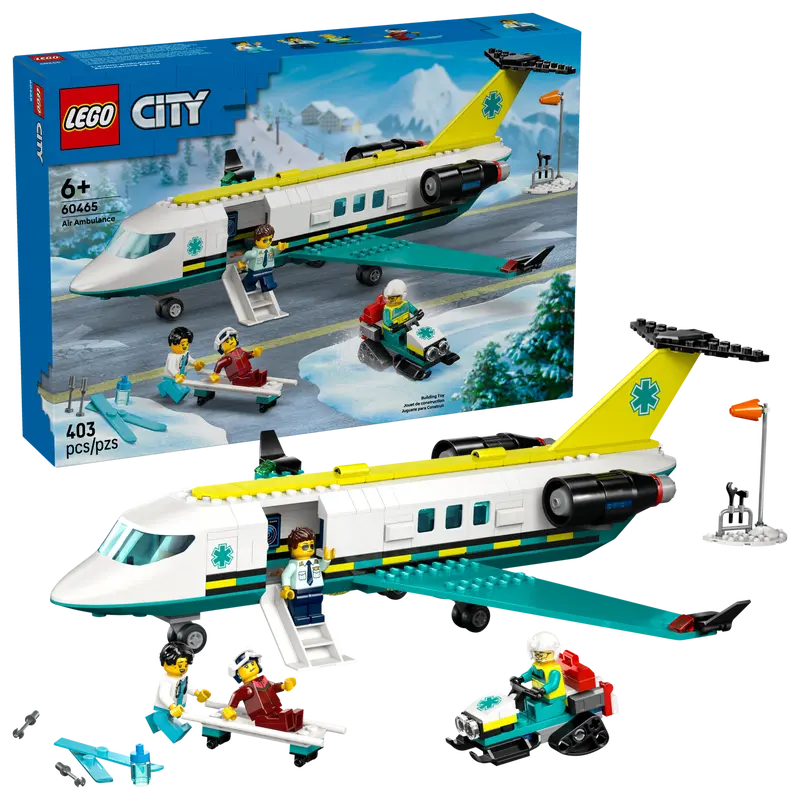 60465 Emergency Air Ambulance Airplane (image for) 60465 Emergency Air Ambulance Airplane