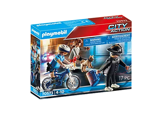70573 Police Bicycle with Thief (image for) 70573 Police Bicycle with Thief