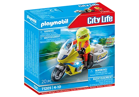 71205 Rescue Motorcycle with Flashing Light (image for) 71205 Rescue Motorcycle with Flashing Light