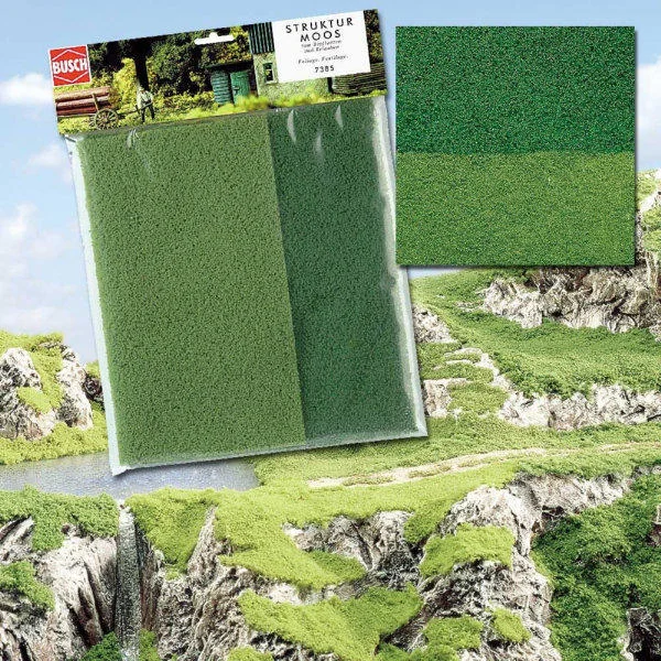 7385 Foliage Fleece MOSS FINE LIGHT/MID GREEN (image for) 7385 Foliage Fleece MOSS FINE LIGHT/MID GREEN