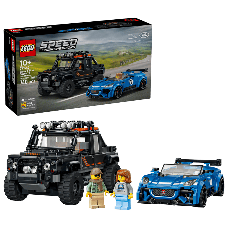 77264 Jaguar Project 7 & Land Rover Defender (image for) 77264 Jaguar Project 7 & Land Rover Defender