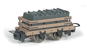 77315 Slate Wagon with Load - Tan (image for) 77315 Slate Wagon with Load - Tan