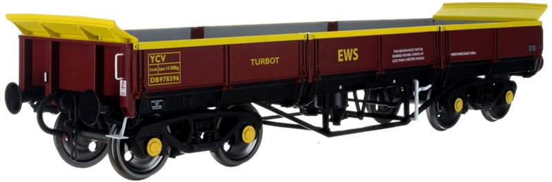 7F-043-012 Turbot wagon EWS Maroon (image for) 7F-043-012 Turbot wagon EWS Maroon