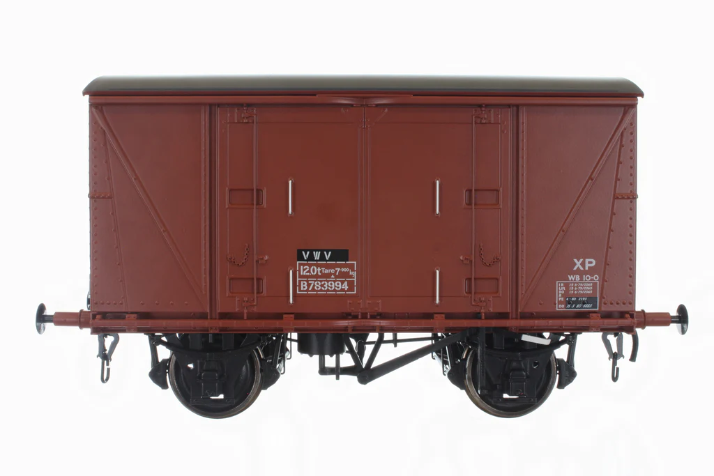 7F-049-204 VMV 'Vanwide' 12t 4-wheel goods van in BR bauxite (image for) 7F-049-204 VMV 'Vanwide' 12t 4-wheel goods van in BR bauxite