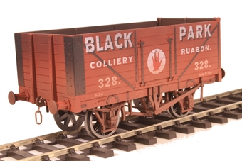 7F-071-038W 7-plank open wagon "Black Park, Ruabon" - 328 - wtd (image for) 7F-071-038W 7-plank open wagon "Black Park, Ruabon" - 328 - wtd
