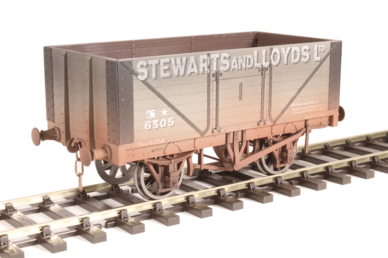 7F-080-021W 8-plank open wagon "Stewart and Lloyd" - 6305 - wtd (image for) 7F-080-021W 8-plank open wagon "Stewart and Lloyd" - 6305 - wtd