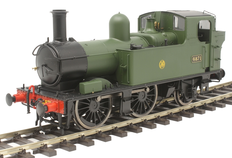 7S-006-002 Class 48xx 0-4-2T 4871 in GWR green with shirtbutton (image for) 7S-006-002 Class 48xx 0-4-2T 4871 in GWR green with shirtbutton