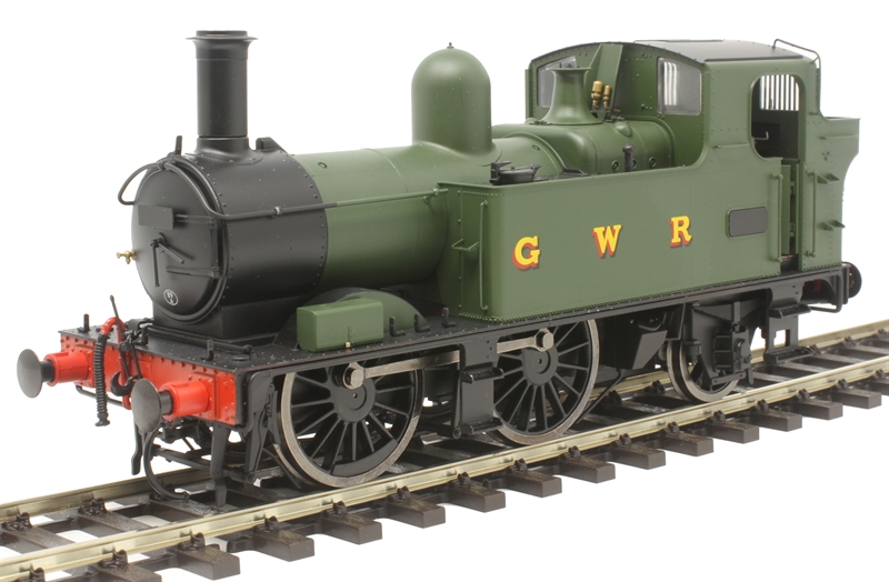 7S-006-020U Class 14xx 0-4-2T in GWR unlined green unnumbered (image for) 7S-006-020U Class 14xx 0-4-2T in GWR unlined green unnumbered