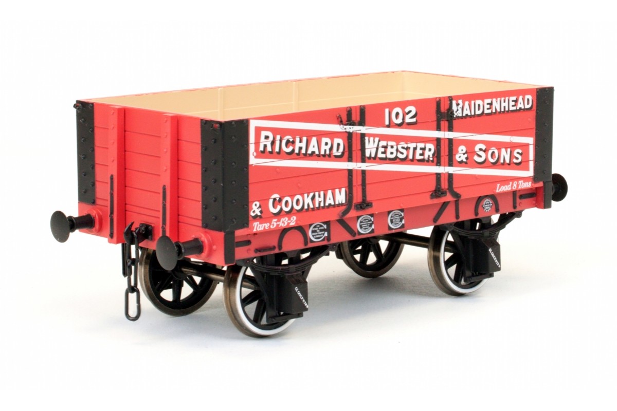 7F-052-002 5 plank wagon Richard Webster & Son (image for) 7F-052-002 5 plank wagon Richard Webster & Son