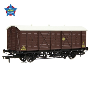 E87059 GWR 10T 'Bloater' Fish Van GWR Brown (Shirtbutton) (image for) E87059 GWR 10T 'Bloater' Fish Van GWR Brown (Shirtbutton)