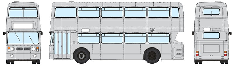 901043 West Midlands Fleetline – Undecorated Late Version (image for) 901043 West Midlands Fleetline – Undecorated Late Version