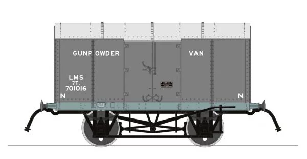 902006 Gunpowder Van – LMS No.701016 (RCH Pattern) (image for) 902006 Gunpowder Van – LMS No.701016 (RCH Pattern)