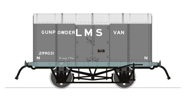 902007 Gunpowder Van – LMS No.299031 (RCH Pattern) (image for) 902007 Gunpowder Van – LMS No.299031 (RCH Pattern)