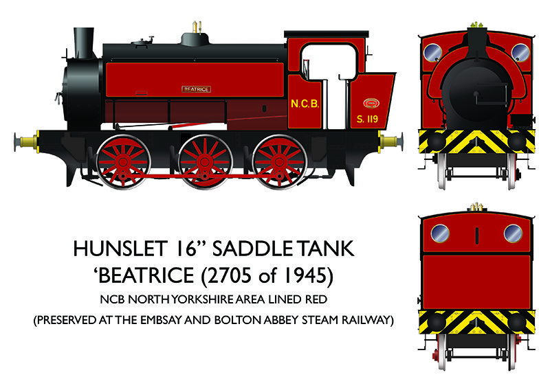 903503 16″ Hunslet – “Beatrice” NCB SOUND (image for) 903503 16″ Hunslet – “Beatrice” NCB SOUND